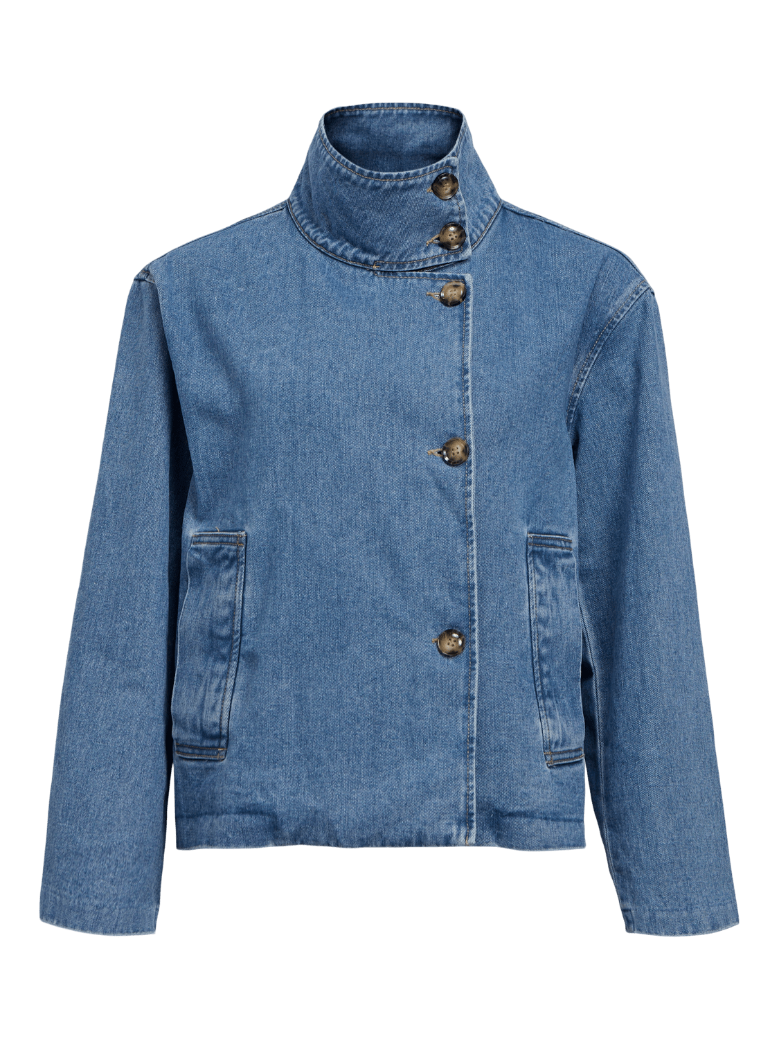 OBJTILLA Denim Jacket - Medium Blue Denim - VERO MODA & VILA Bergvik
